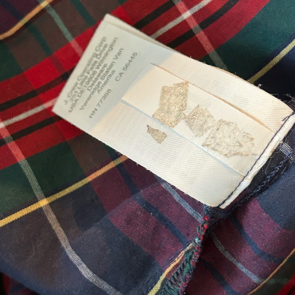 J. Crew Red and Green Plaid Dress - 8 - Picture 8 of 8